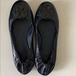 Tory Burch Reva Classic Patent Leather Black